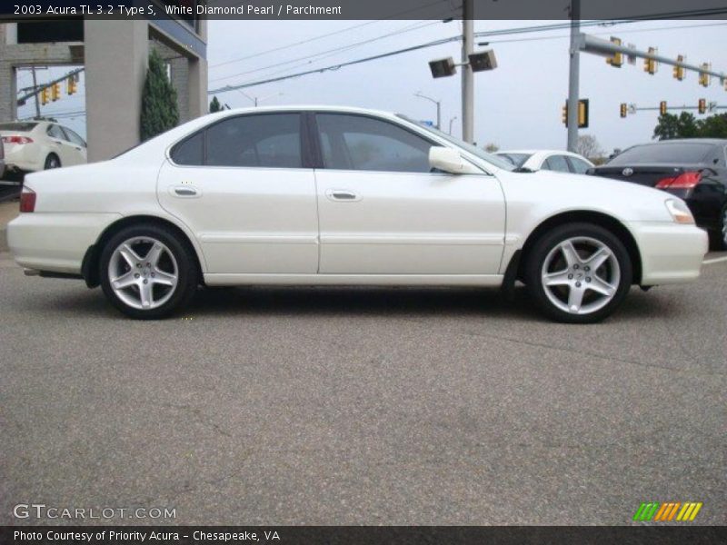 White Diamond Pearl / Parchment 2003 Acura TL 3.2 Type S