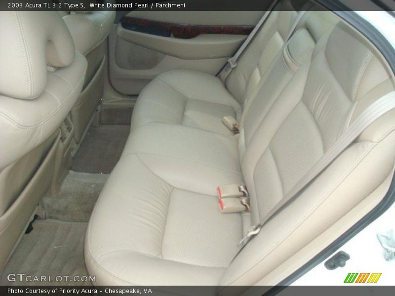 White Diamond Pearl / Parchment 2003 Acura TL 3.2 Type S