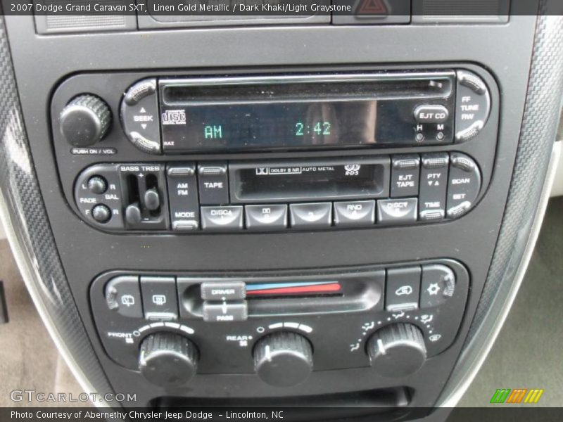 Linen Gold Metallic / Dark Khaki/Light Graystone 2007 Dodge Grand Caravan SXT