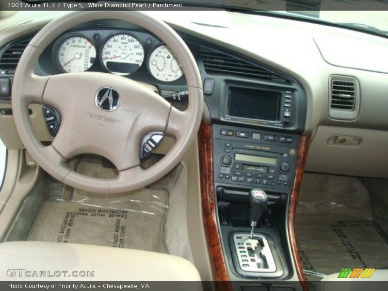 White Diamond Pearl / Parchment 2003 Acura TL 3.2 Type S