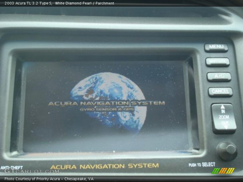 White Diamond Pearl / Parchment 2003 Acura TL 3.2 Type S
