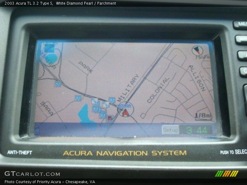 White Diamond Pearl / Parchment 2003 Acura TL 3.2 Type S