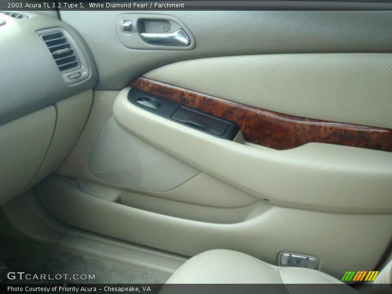White Diamond Pearl / Parchment 2003 Acura TL 3.2 Type S