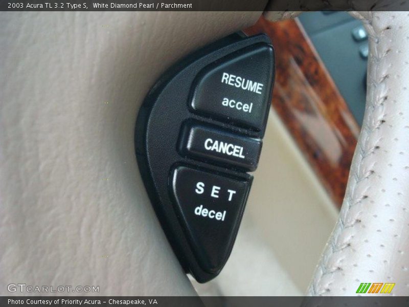 White Diamond Pearl / Parchment 2003 Acura TL 3.2 Type S