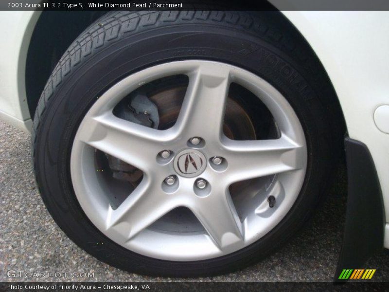 White Diamond Pearl / Parchment 2003 Acura TL 3.2 Type S