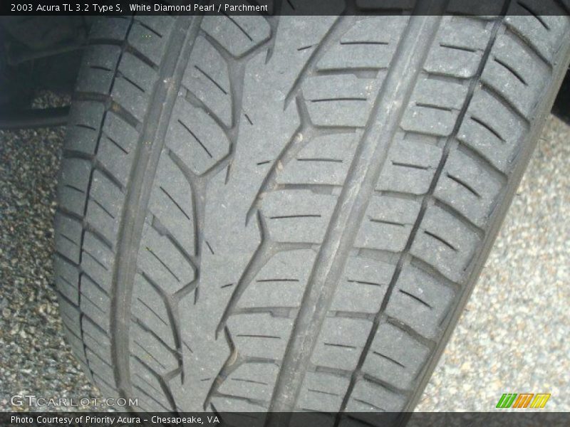 White Diamond Pearl / Parchment 2003 Acura TL 3.2 Type S