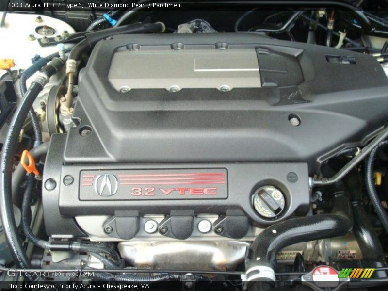 White Diamond Pearl / Parchment 2003 Acura TL 3.2 Type S