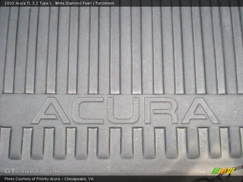 White Diamond Pearl / Parchment 2003 Acura TL 3.2 Type S