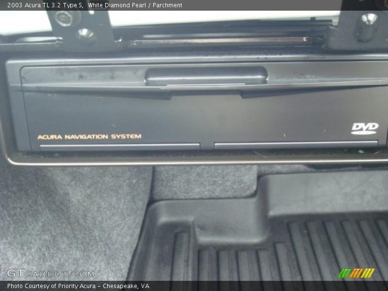 White Diamond Pearl / Parchment 2003 Acura TL 3.2 Type S