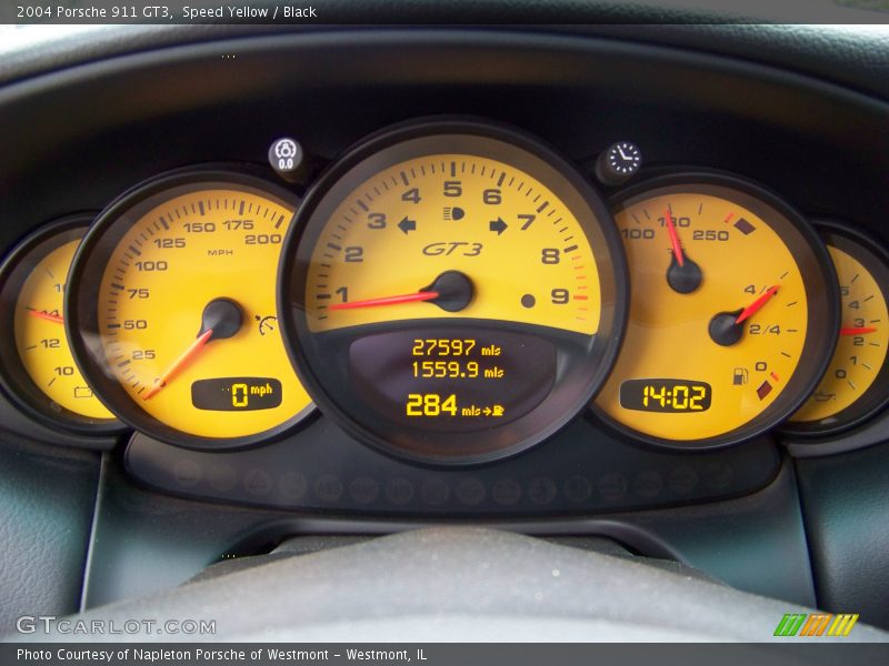 Speed Yellow / Black 2004 Porsche 911 GT3