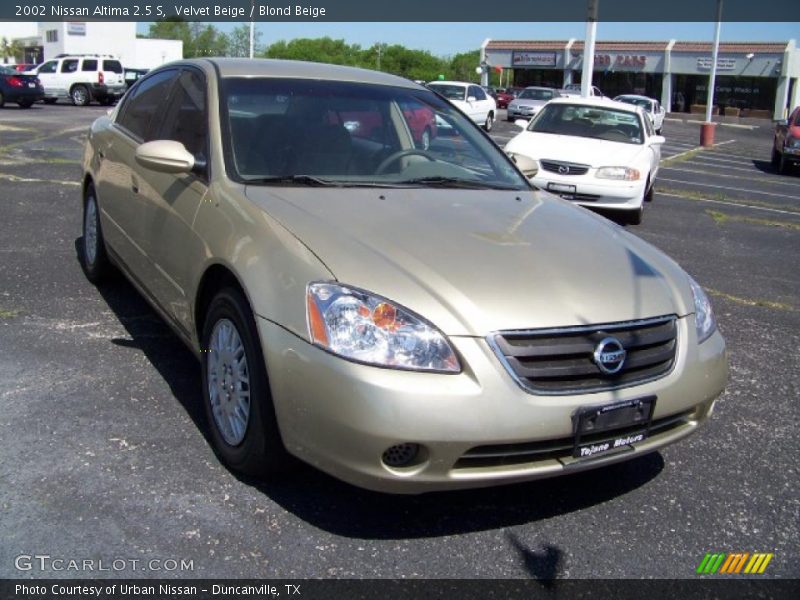 Velvet Beige / Blond Beige 2002 Nissan Altima 2.5 S