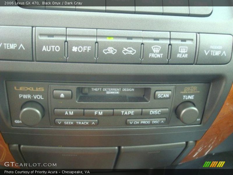 Black Onyx / Dark Gray 2006 Lexus GX 470
