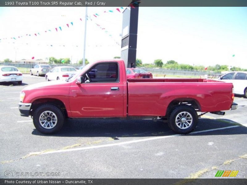 Red / Gray 1993 Toyota T100 Truck SR5 Regular Cab