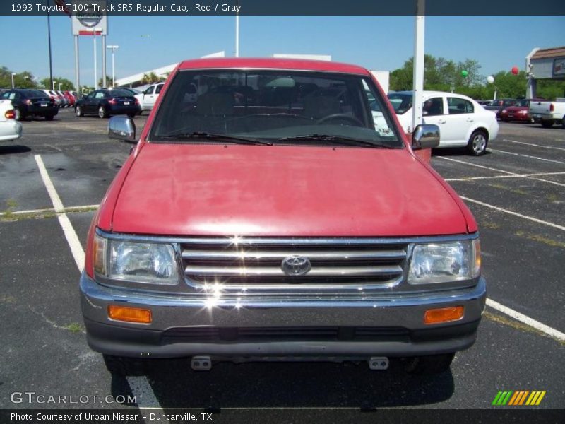 Red / Gray 1993 Toyota T100 Truck SR5 Regular Cab