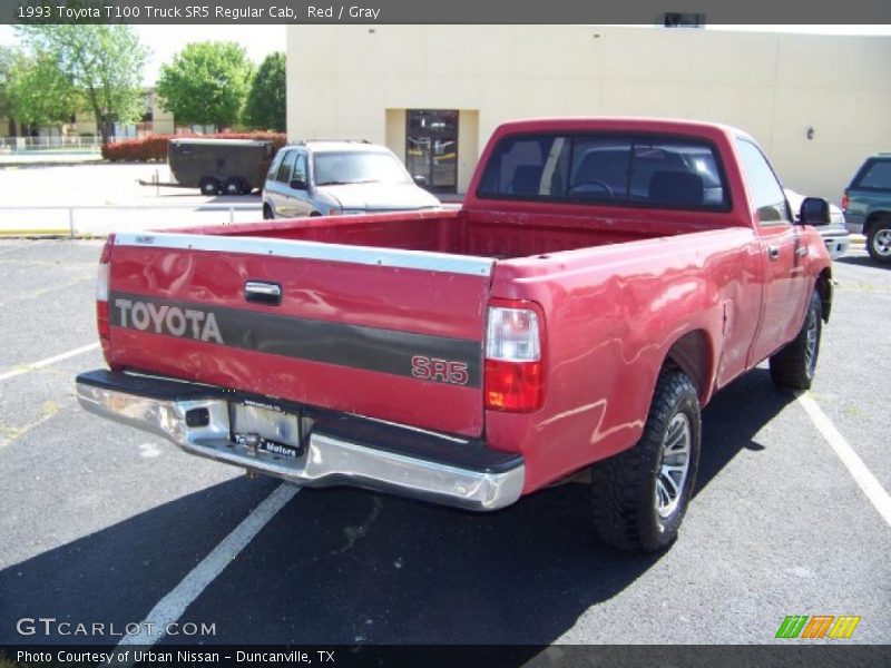 Red / Gray 1993 Toyota T100 Truck SR5 Regular Cab