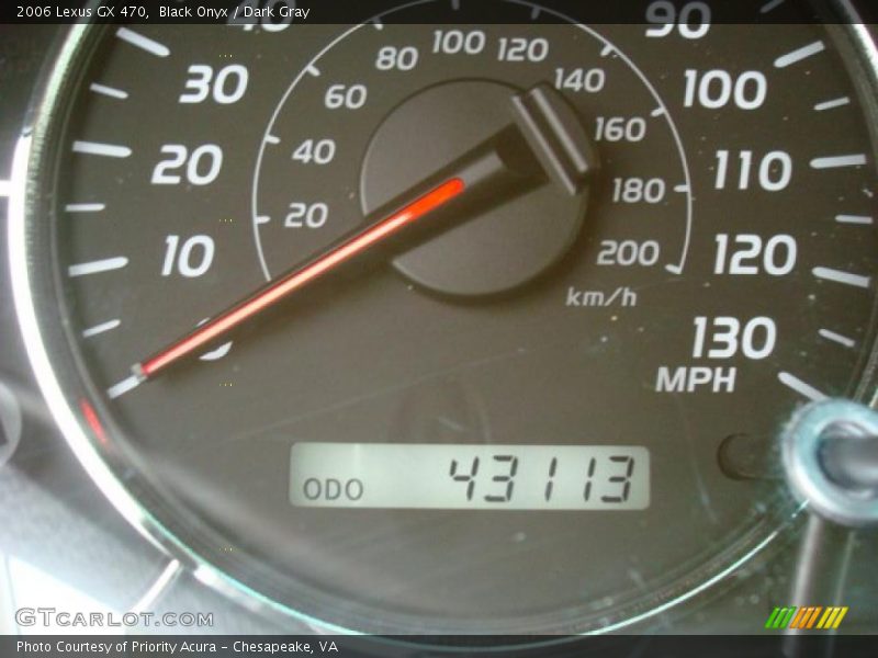 Black Onyx / Dark Gray 2006 Lexus GX 470