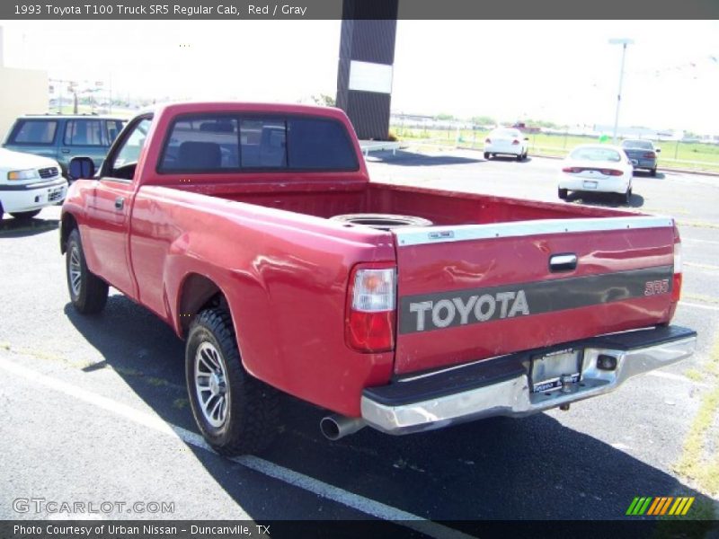 Red / Gray 1993 Toyota T100 Truck SR5 Regular Cab