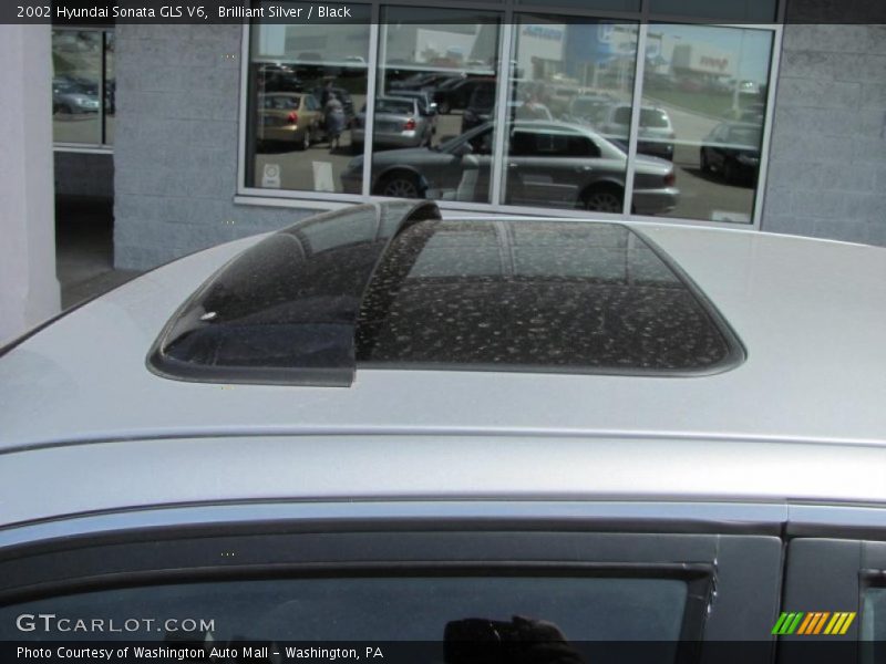 Brilliant Silver / Black 2002 Hyundai Sonata GLS V6