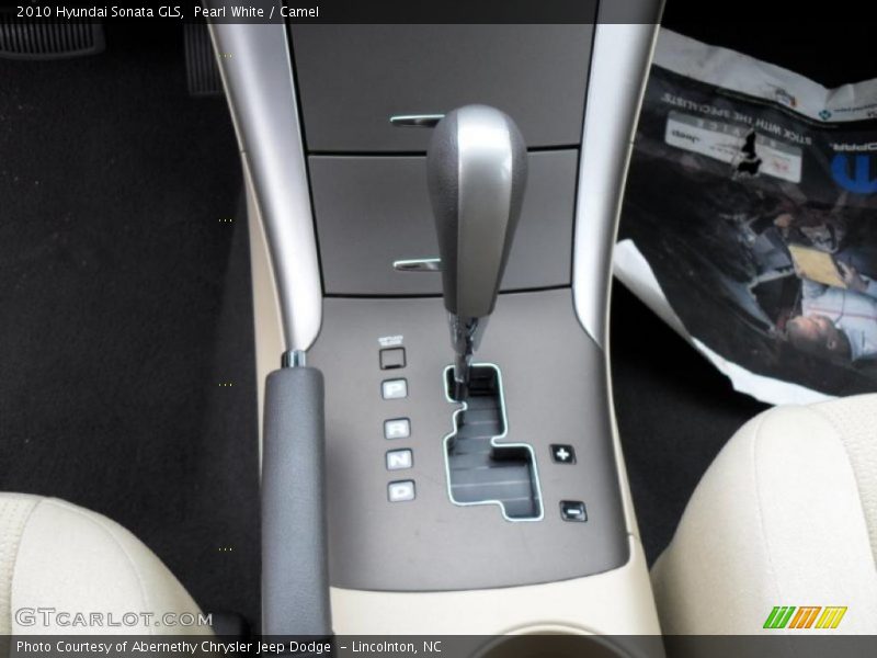 Pearl White / Camel 2010 Hyundai Sonata GLS
