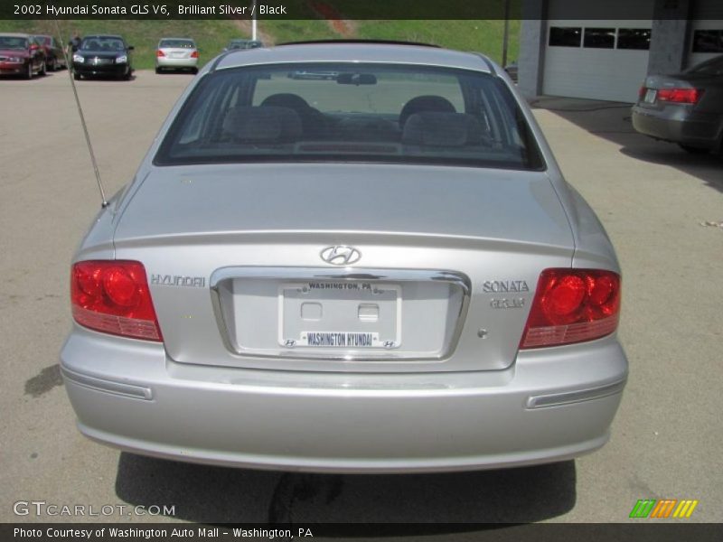 Brilliant Silver / Black 2002 Hyundai Sonata GLS V6