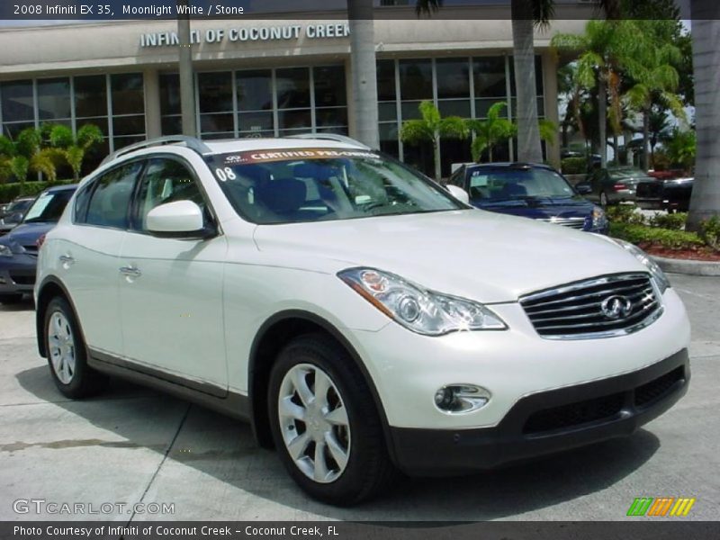Moonlight White / Stone 2008 Infiniti EX 35
