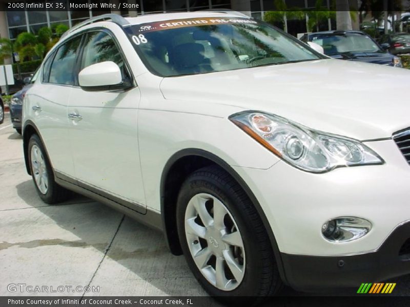 Moonlight White / Stone 2008 Infiniti EX 35