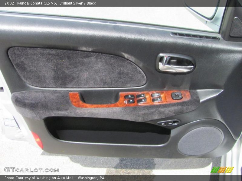 Brilliant Silver / Black 2002 Hyundai Sonata GLS V6