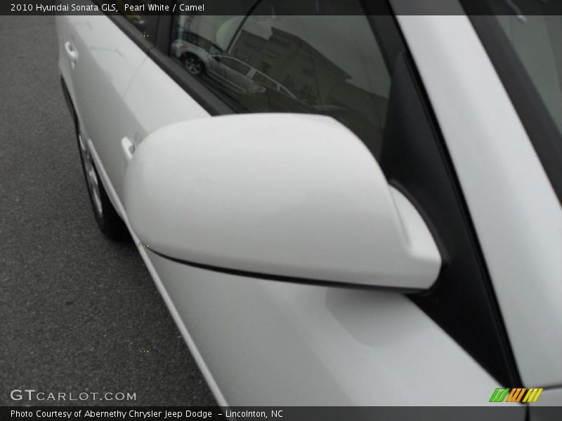 Pearl White / Camel 2010 Hyundai Sonata GLS