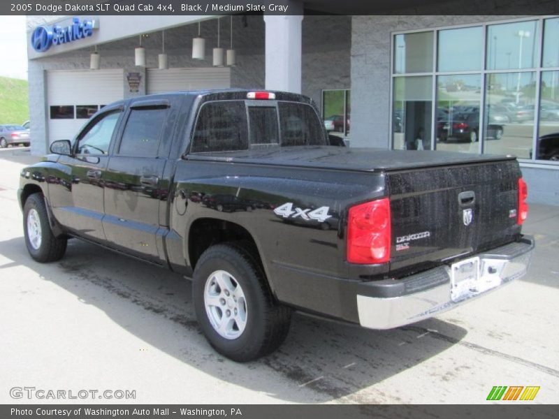 Black / Medium Slate Gray 2005 Dodge Dakota SLT Quad Cab 4x4