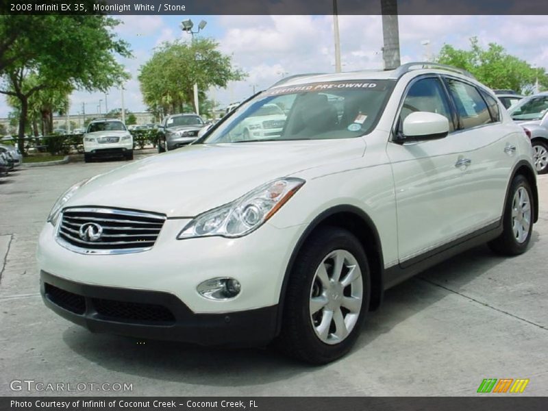 Moonlight White / Stone 2008 Infiniti EX 35