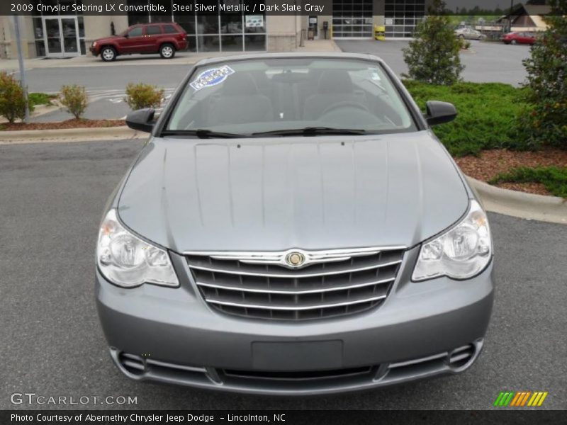 Steel Silver Metallic / Dark Slate Gray 2009 Chrysler Sebring LX Convertible