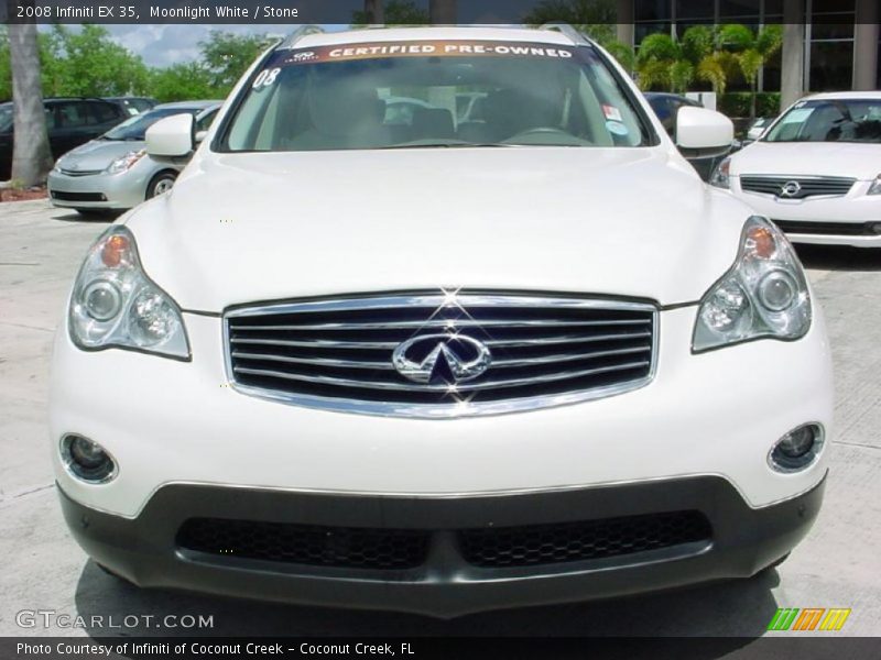 Moonlight White / Stone 2008 Infiniti EX 35
