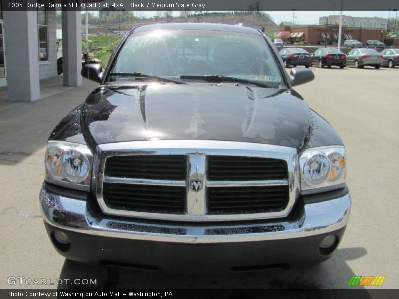 Black / Medium Slate Gray 2005 Dodge Dakota SLT Quad Cab 4x4