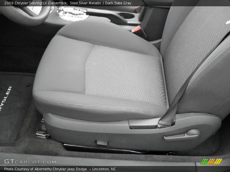 Steel Silver Metallic / Dark Slate Gray 2009 Chrysler Sebring LX Convertible