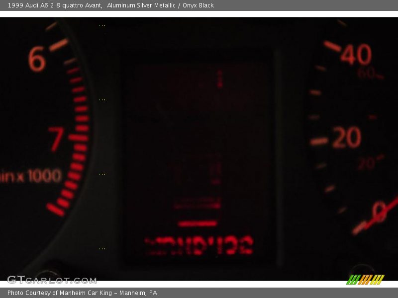 Aluminum Silver Metallic / Onyx Black 1999 Audi A6 2.8 quattro Avant