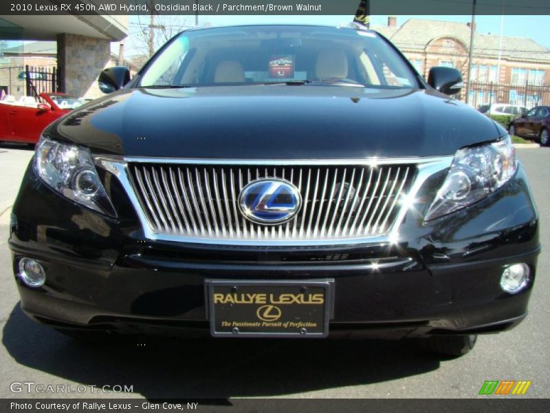 Obsidian Black / Parchment/Brown Walnut 2010 Lexus RX 450h AWD Hybrid