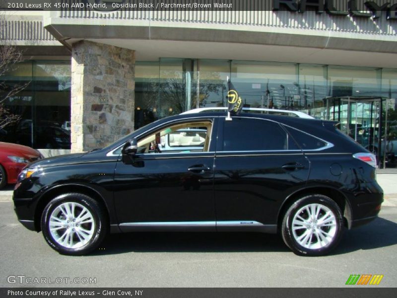 Obsidian Black / Parchment/Brown Walnut 2010 Lexus RX 450h AWD Hybrid
