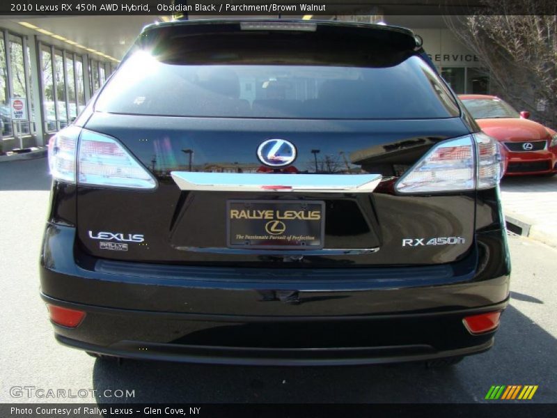 Obsidian Black / Parchment/Brown Walnut 2010 Lexus RX 450h AWD Hybrid