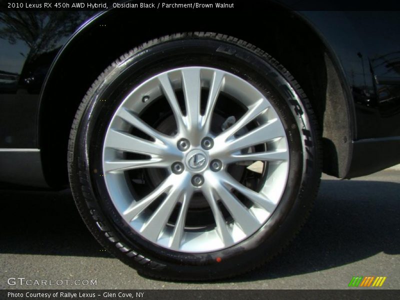 Obsidian Black / Parchment/Brown Walnut 2010 Lexus RX 450h AWD Hybrid