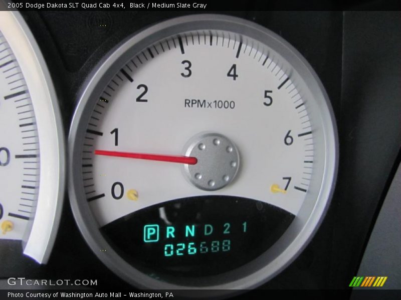Black / Medium Slate Gray 2005 Dodge Dakota SLT Quad Cab 4x4