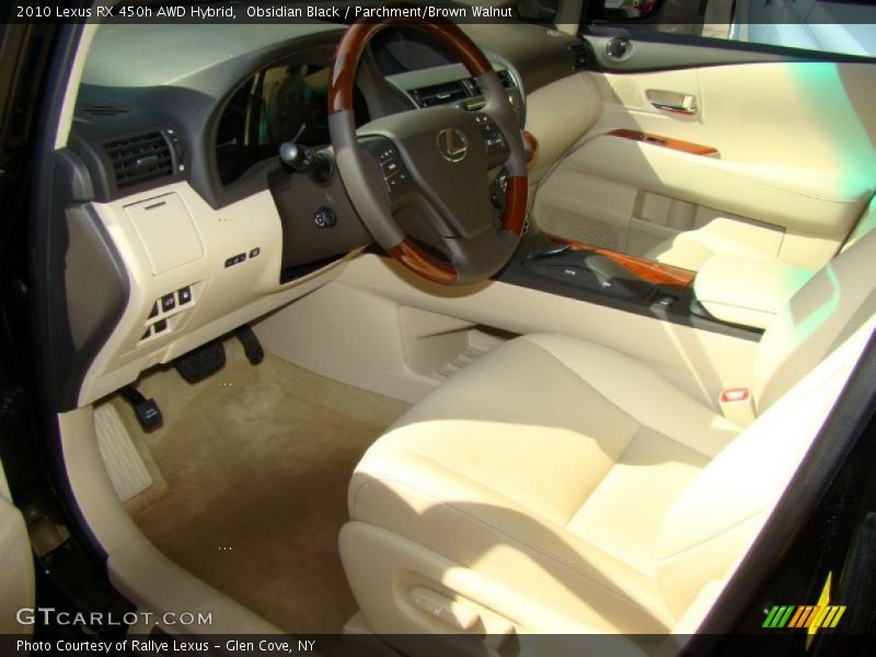 Obsidian Black / Parchment/Brown Walnut 2010 Lexus RX 450h AWD Hybrid