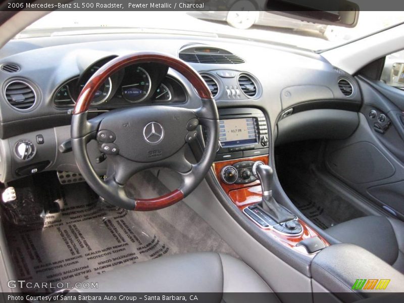 Pewter Metallic / Charcoal 2006 Mercedes-Benz SL 500 Roadster