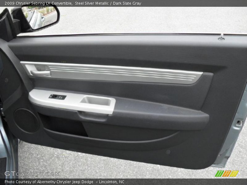 Steel Silver Metallic / Dark Slate Gray 2009 Chrysler Sebring LX Convertible