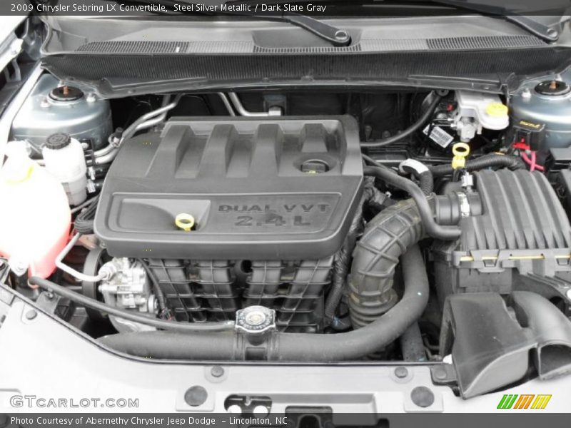 Steel Silver Metallic / Dark Slate Gray 2009 Chrysler Sebring LX Convertible