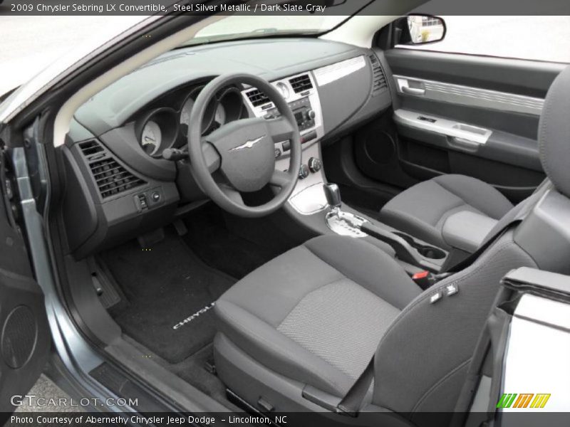 Steel Silver Metallic / Dark Slate Gray 2009 Chrysler Sebring LX Convertible