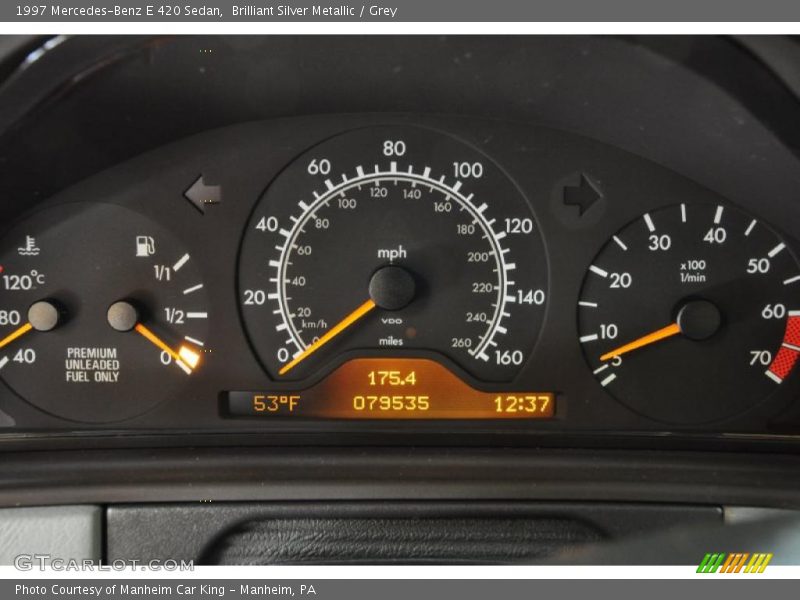 Brilliant Silver Metallic / Grey 1997 Mercedes-Benz E 420 Sedan