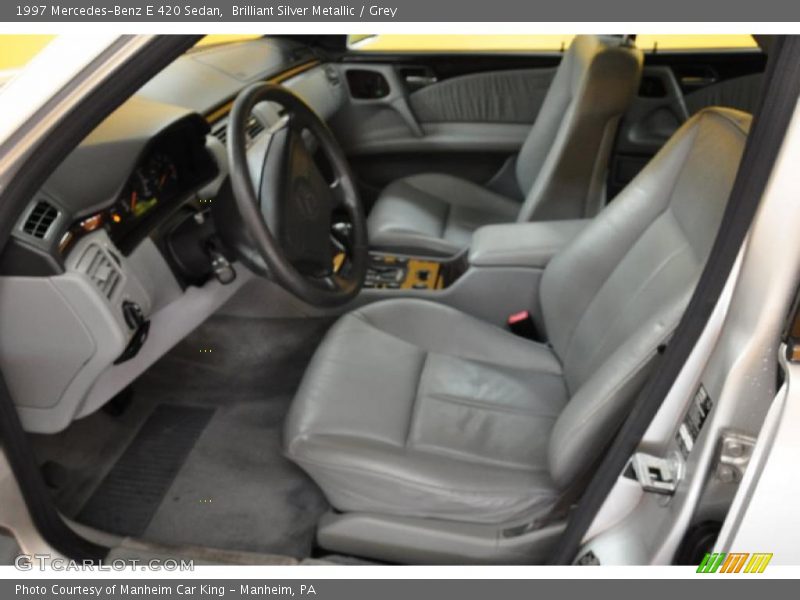 Brilliant Silver Metallic / Grey 1997 Mercedes-Benz E 420 Sedan