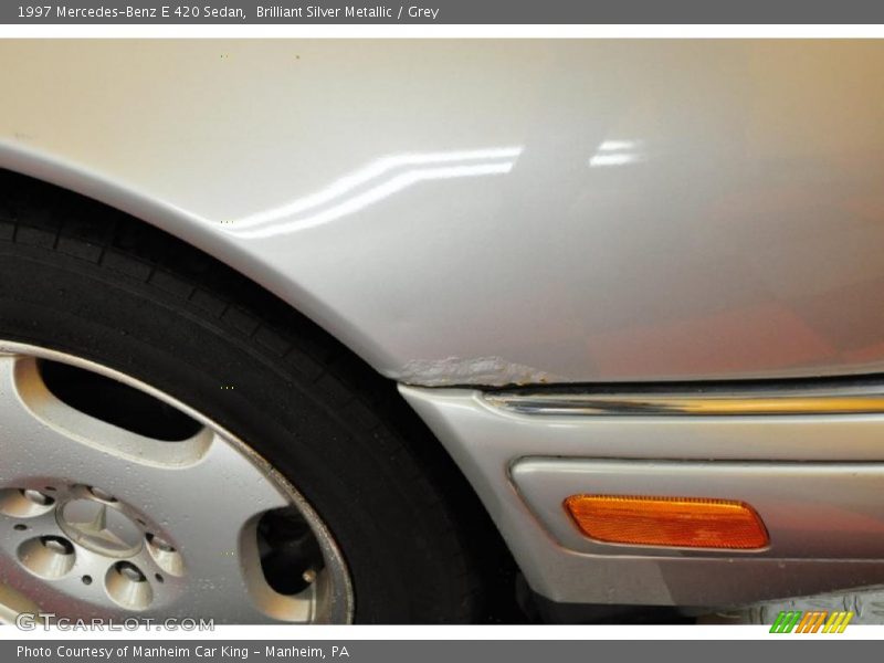 Brilliant Silver Metallic / Grey 1997 Mercedes-Benz E 420 Sedan