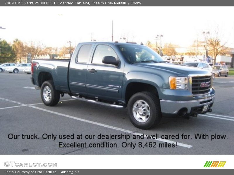 Stealth Gray Metallic / Ebony 2009 GMC Sierra 2500HD SLE Extended Cab 4x4