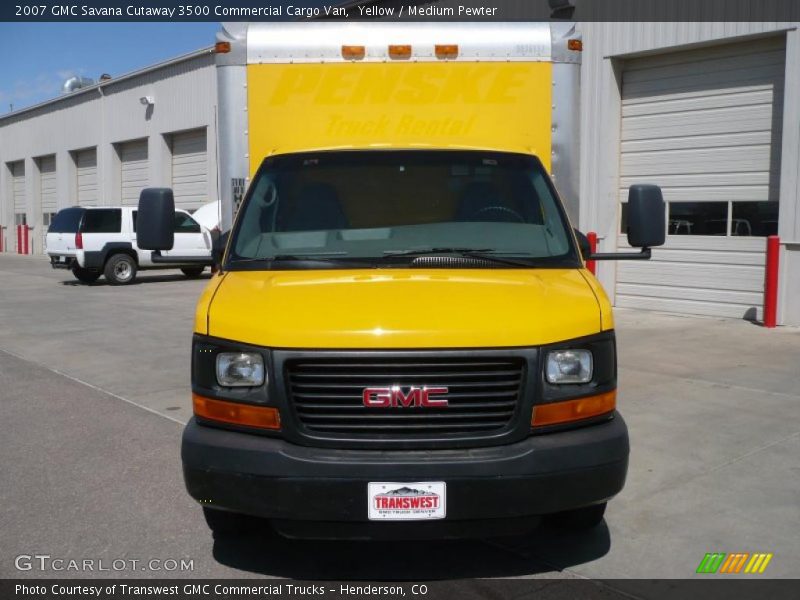 Yellow / Medium Pewter 2007 GMC Savana Cutaway 3500 Commercial Cargo Van